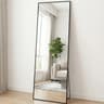 JHK 68x26 Inch Arched Full Length Mirror With Stand  Aluminum Frame 6