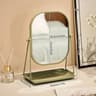 Light Luxury Rotating Desktop Makeup Mirror With Integrated Cosmetic Storage Tray 9
