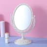 Pink Heart European Retro Tabletop Cosmetic Mirror For Girls Dorm 9