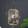 Nordic Wrought Iron Square WallMounted Vanity Mirror For Bathroom 6