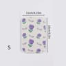 Desktop Foldable PU Leather Makeup Mirror With Tulip Pattern 12
