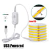 5V Flexible COB LED Motion Sensor Light Strip USB  Battery Powered 7