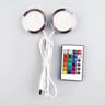Dual LED USB Mini Spotlights With RGB Remote Control For Jewelry Cabinets  Showcases 11