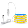 5V Flexible COB LED Light Strip With Touch Dimmer Sensor  USB Plug 10