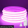220V HighDensity COB LED Light Strip Kit With Inline Dimmer Switch  EU Plug 14