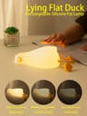 Cute Rechargeable Squishy Duck LED Night Light  Touch Silicone Bedside Lamp 7