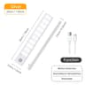 Wireless PIR Motion Sensor LED Night Light Bar USB Rechargeable UnderCabinet Lamp 7