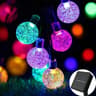 Solar Crystal Globe LED String Lights 60 LED 8 Modes IP65 Waterproof 7