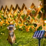 Solar Powered Artificial Ivy Leaf String Lights Waterproof Outdoor Garden Garland Fairy Lights 8