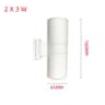 Waterproof Outdoor  Indoor DualHead LED Wall Sconce 6W 12W 18W Modern COB Porch  Facade Light 6