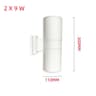 Waterproof Outdoor  Indoor DualHead LED Wall Sconce 6W 12W 18W Modern COB Porch  Facade Light 14