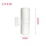 Waterproof Outdoor  Indoor DualHead LED Wall Sconce 6W 12W 18W Modern COB Porch  Facade Light 13