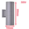 Waterproof Outdoor  Indoor DualHead LED Wall Sconce 6W 12W 18W Modern COB Porch  Facade Light 12