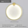 Minimalist LED Circle Background Wall Sconce Lamp Modern Round Decor Sconce 5