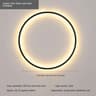 Minimalist LED Circle Background Wall Sconce Lamp Modern Round Decor Sconce 7