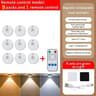Wireless Wireless LED Under Cabinet Puck Lights With Remote Control 3 Colors  Dimmable Wardrobe Lam 9