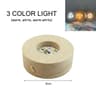 8CM Round Solid Wooden LED Light Base Wireless BatteryPowered Pedestal For Crystal Balls  Glass Art 7