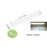 PIR Motion Sensor LED Under Cabinet Light Bar Dimmable Rechargeable Closet  Staircase Safety Lamp 6