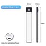 3in1 Color Motion Sensor LED Cabinet Light Bar USB Rechargeable 10cm50cm 9
