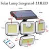 MultiHead Outdoor Solar Motion Sensor Security Wall Lamp IP65 Waterproof 12