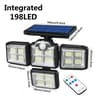 MultiHead Outdoor Solar Motion Sensor Security Wall Lamp IP65 Waterproof 10