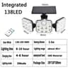 MultiHead Outdoor Solar Motion Sensor Security Wall Lamp IP65 Waterproof 8
