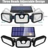 MultiHead Outdoor Solar Motion Sensor Security Wall Lamp IP65 Waterproof 7