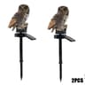 Waterproof Outdoor Solar Owl Garden Lamp LED Stake Decoration Light 9