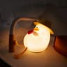 Cute Duck Silicone TouchControl LED Nursery Night Light USB Rechargeable 9