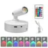 Rechargeable Motion Sensor LED Wall Spotlight With Remote Control Art  Cabinet Light 8