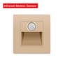 Recessed LED Staircase  Wall Night Light With PIR Motion  DayNight Sensor AC 110V220V 13