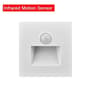 Recessed LED Staircase  Wall Night Light With PIR Motion  DayNight Sensor AC 110V220V 8