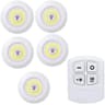 Wireless BatteryOperated LED UnderCabinet Puck Lights With Remote Control 12