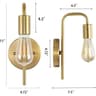 Nordic Curved Pipe Iron Wall Sconce Modern E27 Interior Decor Light For Living Room  Bedroom 9