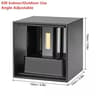 IP65 Waterproof Aluminum Cube LED Wall Lamp Adjustable 6W12W Indoor  Outdoor Surface Mount Sconce 10