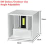 IP65 Waterproof Aluminum Cube LED Wall Lamp Adjustable 6W12W Indoor  Outdoor Surface Mount Sconce 8