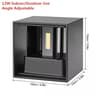 IP65 Waterproof Aluminum Cube LED Wall Lamp Adjustable 6W12W Indoor  Outdoor Surface Mount Sconce 11