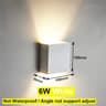 IP65 Waterproof Aluminum Cube LED Wall Lamp Adjustable 6W12W Indoor  Outdoor Surface Mount Sconce 6