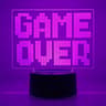3D Optical Illusion Gaming Headset LED Lamp MultiColor Game Zone Desk Nightlight 9
