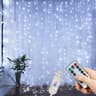 USB LED Remote Control Curtain String Lights 6