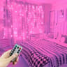 USB Remote Control Window LED Curtain String Lights With 8 Modes For Bedroom  Party Decor 11