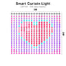 2PCS Smart RGB LED Curtain Lights With Music Sync APP  Remote Control For Bedroom  Garden Decor 9