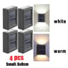 Outdoor Waterproof Solar Up And Down Wall Washer Lights For Fence Yard  Balcony Decor 8