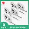 5Pack 12mm Compatible Label Tape Refills For Phomemo P12  Dymo LetraTag LT100H 6