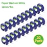 12mm Plastic Label Tape Cartridges Compatible For Dymo LetraTag LT100H 200B QX50 14