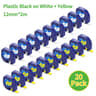 20Pack 12mm Black On Green Compatible Dymo LetraTag Plastic Label Tape Cartridges 91334 91204 15
