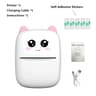 Portable Mini Thermal Printer HD Picture Label Receipt  Note Maker For Home  Office Gift 7