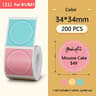 NIIMBOT Round Color Thermal Label Stickers Waterproof SelfAdhesive Rolls For NIIMBOT B1 B21  B3S Pr 8