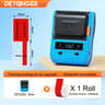 DETONGER DP230S 64mm Portable Smart Thermal Label Printer Wireless Bluetooth Barcode QR Code Cable  12