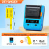 DETONGER DP230S 64mm Portable Smart Thermal Label Printer Wireless Bluetooth Barcode QR Code Cable  14